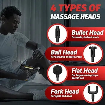 Imported Deep Tissue Massage Gun – Portable Muscle Relaxer