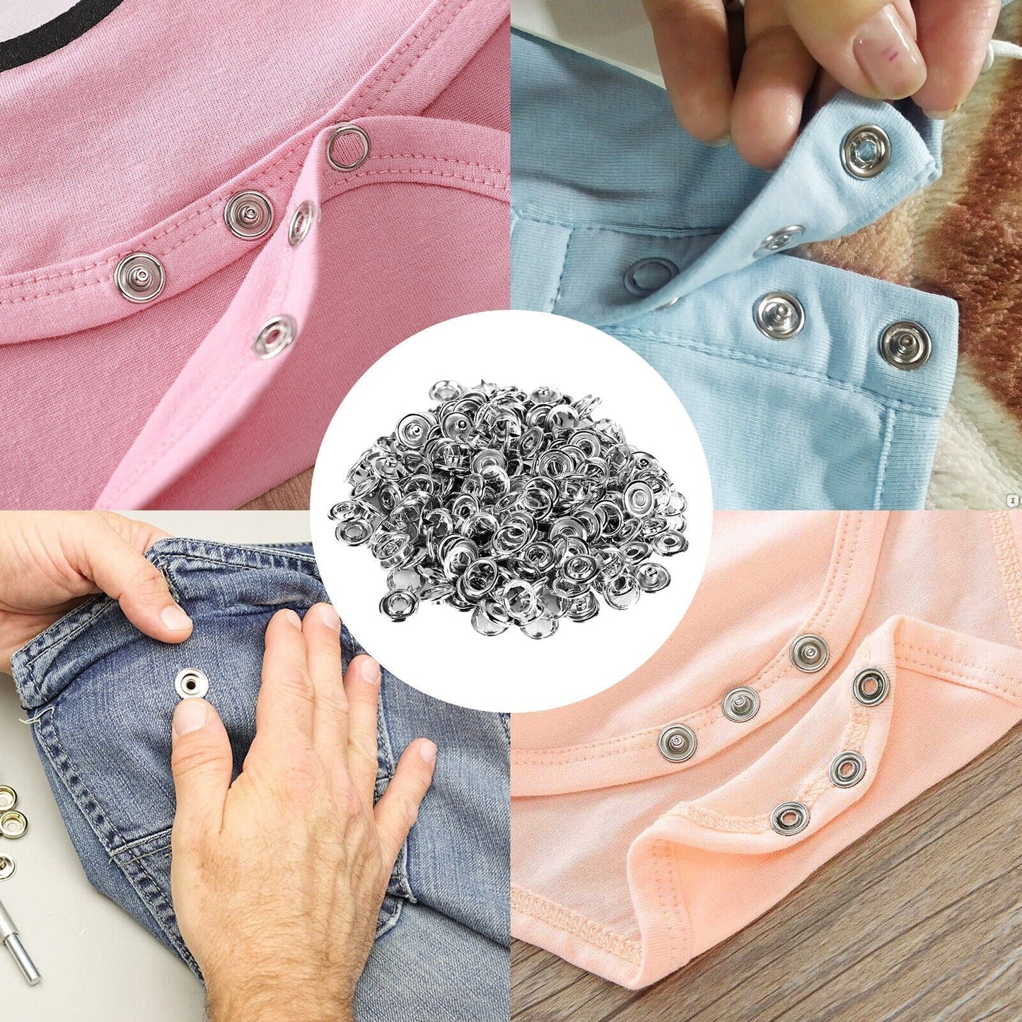 High-Quality Metal Tich Button Tool Kit with Free Buttons