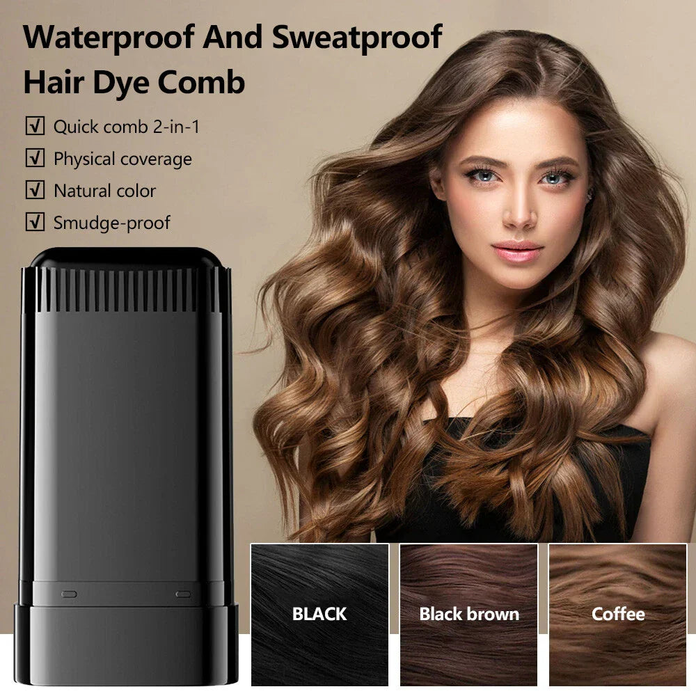 Long-Lasting Hair Dye Comb Stick – Instant Grey Coverage